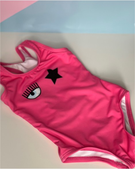 Plavky dětské Chiara Ferragni růžové